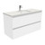 Sarah Roman Sand Undermount 1200 Quest Gloss White Vanity Wall-Hung 2 Drawer No Tap Hole [197390]
