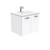Dolce 600 Ceramic Moulded Basin-Top + Unicab Gloss White Cabinet Wall-Hung No Tap Hole [197535]