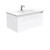 Dolce 900 Ceramic Moulded Basin-Top + Manu Gloss White Cabinet Wall-Hung 4 Drawer No Tap Hole [197653]