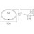 Caravelle Under Counter Basin White 0 Tap Holes [057613]