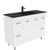 Montana 1200 Solid Surface Moulded Basin-Top + Unicab Gloss White Cabinet on Legs 2 Door 4 Drawer 3 Tap Hole [196377]