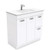 Vanessa 900 Poly-Marble Moulded Basin-Top, Single Bowl + Unicab Gloss White Cabinet on Kick Board 2DR 2DRW LH 3TH [197961]