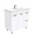 Vanessa 900 Poly-Marble Moulded Basin-Top, Single Bowl + Unicab Gloss White Cabinet on Legs 2DR 2DRW LH 3TH [197963]