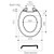 M3 Standard Toilet Seat Black [064263]