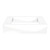 Quest Vanity Kick Board Gloss White Suit 900mm [195738]
