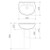 Caravelle Wall Basin 550mm with Bracket White 3 Tap Holes [058642]
