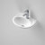 Concorde Wall Basin with Bracket Vitreous China White 1 Tap Hole [058666]