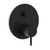 Round Pin Wall Bath / Shower Mixer with Diverter Matte Black [156369]