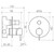 Round Pin Wall Bath / Shower Mixer with Diverter Matte Black [156369]
