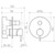 Wall Bath / Shower Mixer Diverter Inwall Body Only Chrome [156372]