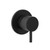 Round Pin Wall Bath/Shower Mixer Matte Black [156375]