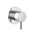 Round Pin Wall Bath/Shower Mixer Chrome [156376]