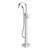 Prague Floor Mount Bath Filler w/Hand Shower Chrome 3Star [159665]