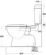 Mode Deluxe Link Toilet Suite S Trap with Plastic Cistern 4Star White [165142]