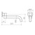 Round Swivel Bath Spout Matte Black [165166]