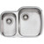 Monet Sink 1&1/2 Bowl (RH Large Bowl) MO72U 675mm x 500mm No Tap Hole Undermount Stainless Steel [067821]