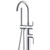 Isabella Floor Mount Bath Filler w/Shower Chrome 3Star [165526]