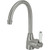 Eleanor Gooseneck Sink Mixer w/Handle Brushed Nickel/Ceramic 5Star [169634]