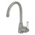 Eleanor Gooseneck Sink Mixer w/Handle Brushed Nickel/Ceramic 5Star [169634]