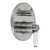 Eleanor Wall Bath / Shower Mixer with Diverter Brushed Nickel / Ceramic [169626]