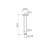 Round Ceiling Shower Arm 200mm Matte Black [156403]