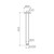 Round Ceiling Mounted Shower Arm 300mm Matte Black [156405]