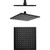 Modena Square Overhead Rain Shower Matte Black [169423]
