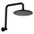 Starry Round Overhead Rain Shower Matte Black [169424]