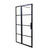 Manhattan Framed Alcove Shower Screen Right Hand Door 1200mm x 2100mm Matte Black [180795]