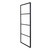 Manhattan Framed Alcove Shower Screen Return Panel 900mm x 2100mm Matte Black [180796]