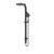Modern Round Rain Twin Shower (Single Hose) 3Star Matte Black [195084]