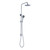 Dolce Round Twin Shower Set (Bottom Inlet) 3Star Chrome [195093]