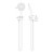 Rain Round Hand Shower (3 Function) with Bracket 3Star Matte Black [195127]
