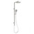 Nx Quil Twin Shower Brushed Nickel 3Star [198996]