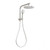 Vivid Slimline Compact Twin Shower 5Star Brushed Nickel [199007]
