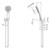 Vivid Slimline Hand Shower 5Star Matte Black [199014]