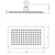 Vivid Slimline Rectangular Shower Rose 250mm x 150mm 3Star Stainless Steel [199017]