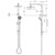Vivid Slimline Twin Shower 5Star Matte Black [199019]