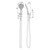 NX Quil Hand Shower 3Star Brushed Nickel [198984]