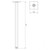 Lexi Ceiling Shower Arm 450mm Brushed Nickel [199168]