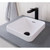 Sava Above Counter Semi-Inset Basin Square 322mm x 346mm x 170mm Matte White [169953]