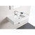 Teorema Wall Basin 810mm x 440mm x 140mm Centre Bowl Gloss White [169956]