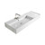 Teorema Wall Basin 1210mm x 460mm x 160mm Left with OffsetBowl Gloss White [169963]