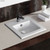Alison Fully-Inset Basin 425mm x 425mm x 170mm 3 Tap Holes Gloss White [193177]