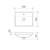 Urbane II Inset Vanity Basin 500mm x 400mm x 187mm No Overflow White 1 Tap Hole [195242]