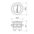 Urbane II Wall Faced Close Coupled Round Cistern Flush Button Gunmetal [195964]