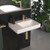 Urbane II Left Hand Shelf Wall Basin 600mm x 440mm x 187mm No Overflow White 1 Tap Hole [195989]