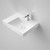 Urbane II Left Hand Shelf Wall Basin 600mm x 440mm x 187mm No Overflow White 1 Tap Hole [195989]