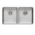 Project 3/4 Double Bowl Universal Sink 785mm x 405mm [157369]