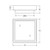 Tile Insert Floor Waste Square Outlet 90mm Matte Black [168834]
